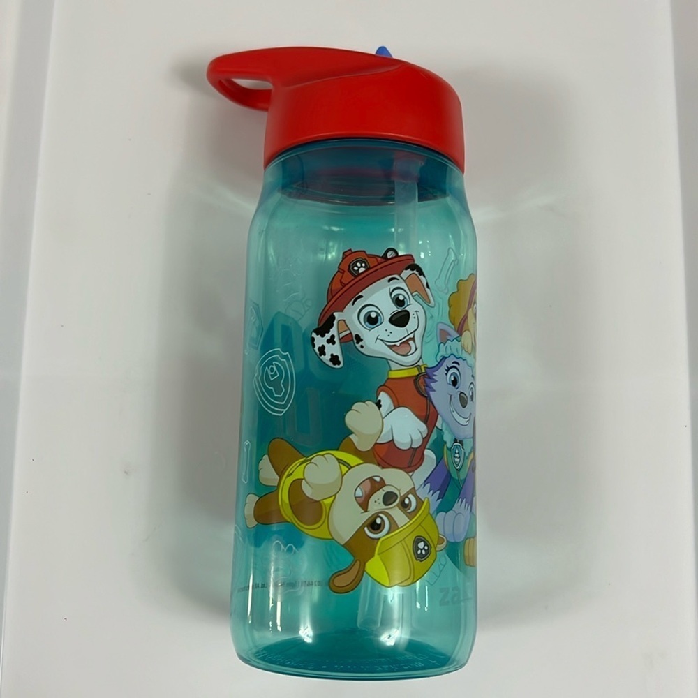 Paw Patrol Sip Water Bottle w/Carry Loop Sip Bottles 16 oz Sippy Cup zak Designs